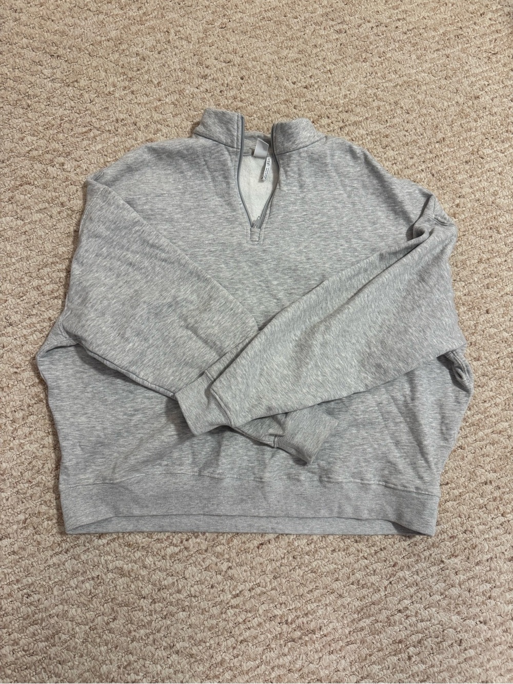 Simons Women’s Half-Zip Heather Gray Sweatshirt